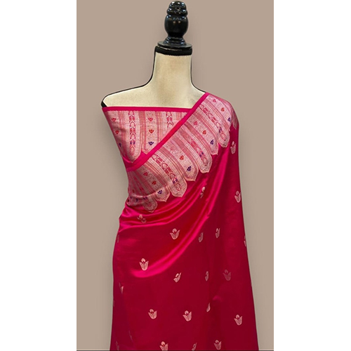 Banarasi Handloom Sarees - Color: Pink