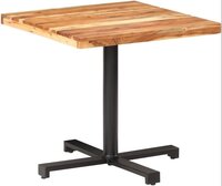 Bistro Table Square 31.5"x31.5"x29.5" Solid Acacia Wood, Party Table Patio Small Table Bistro Tables - Application: Industrial