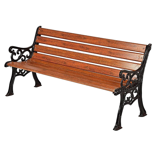 4 Seater Garden Bench - Color: Brown