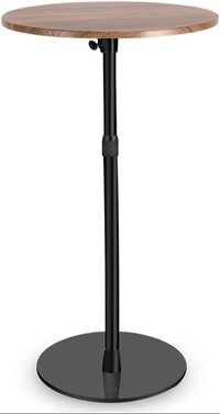 Bar Table 15.75inch Small Round Top Adjustable Height 22.64-33.46in Multifunctional Side Table - Application: Industrial