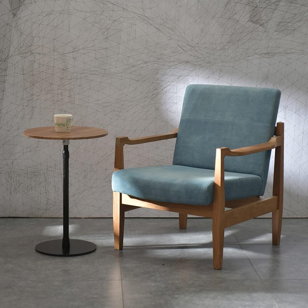Bar Table 15.75inch Small Round Top Adjustable Height 22.64-33.46in Multifunctional Side Table - Application: Industrial