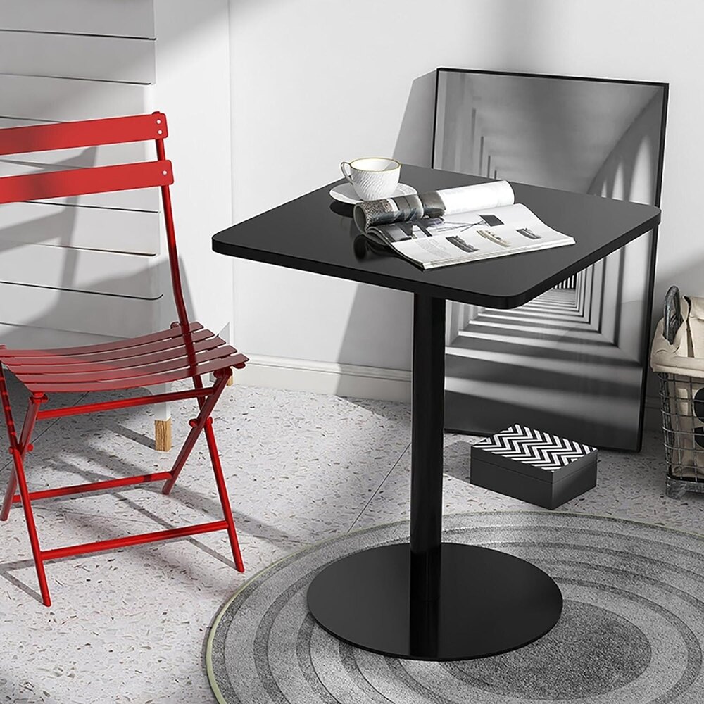 Square Table, Simple Iron Table mall Household Multifunctional Table 60x60x73cm