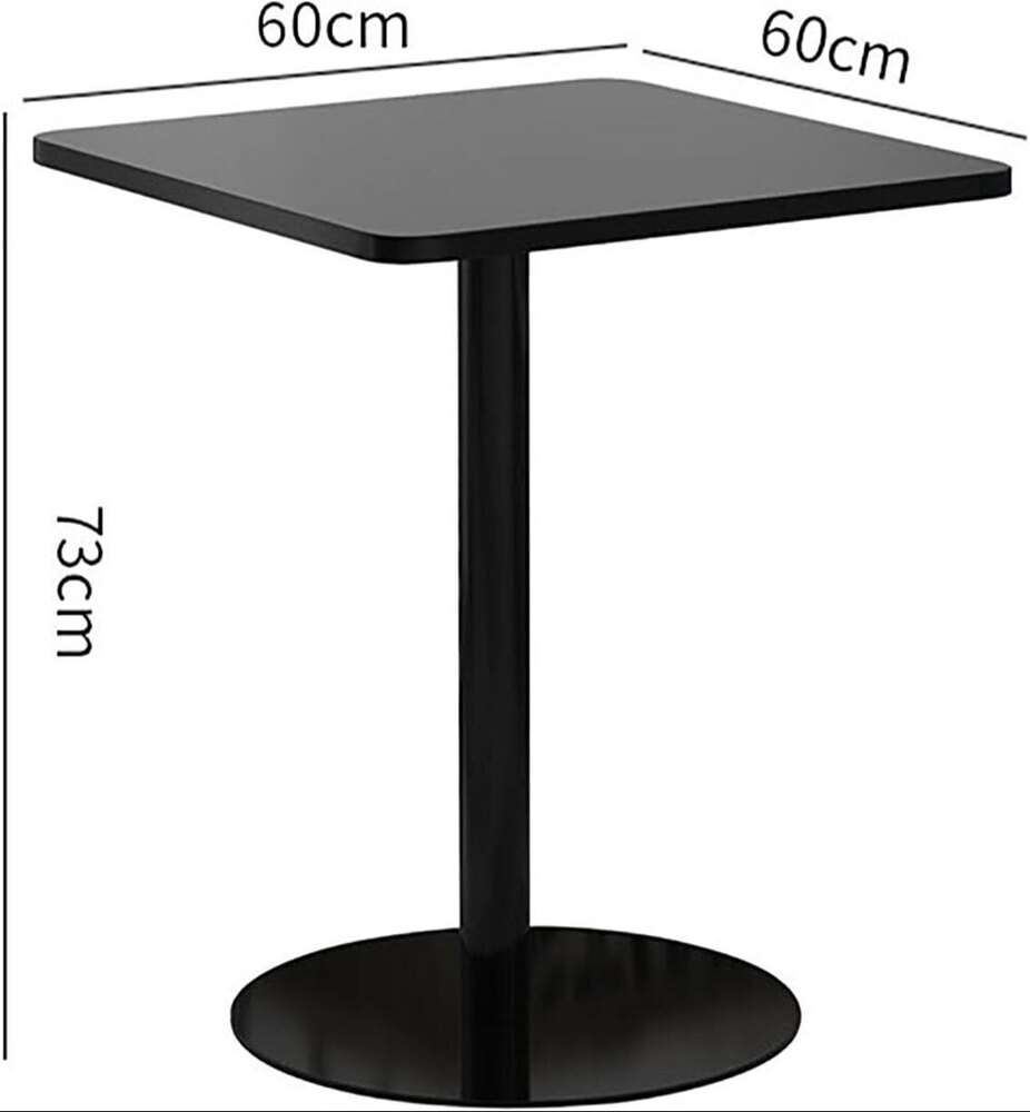Square Table, Simple Iron Table Mall Household Multifunctional Table 60x60x73cm - Application: Industrial