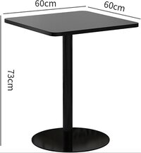 Square Table, Simple Iron Table mall Household Multifunctional Table 60x60x73cm