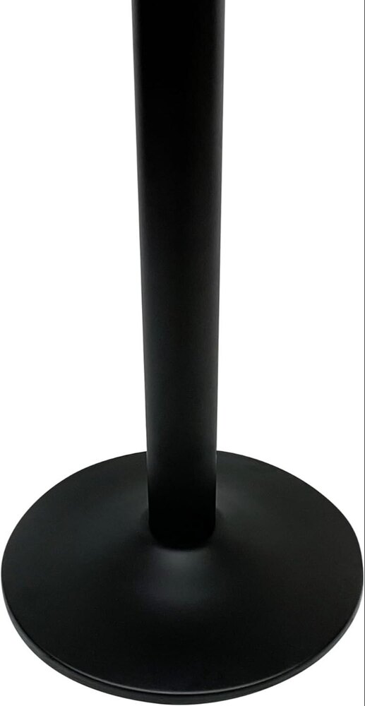 Modern Round Side Table End Accent Table Couch Table Marble Finish Table Top Black Metal Frame - Application: Industrial