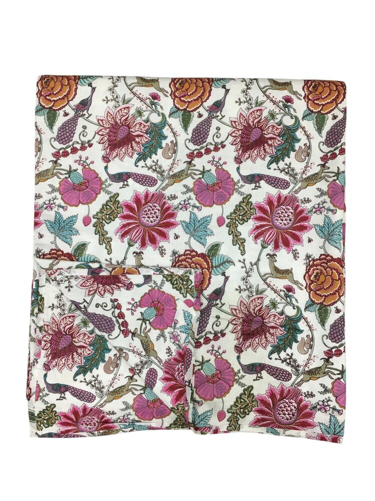 Pure Soft Cotton Indian Floral Dohar