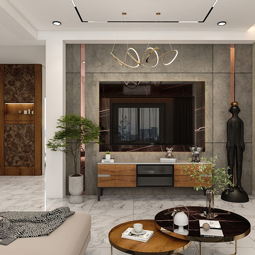 Living Room Design With Customised Furniture