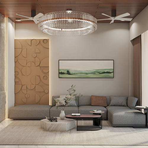 Living Room Design With Customised Furniture