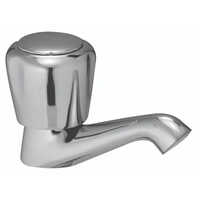 Pillar Cock - Stainless Steel Various Sizes Available Glossy Silver Finish | Elegant Bathroom Fitting