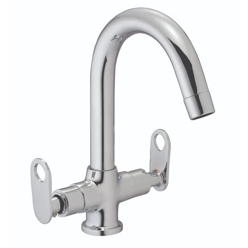 Bathroom Swan Neck Tap - Color: Silver