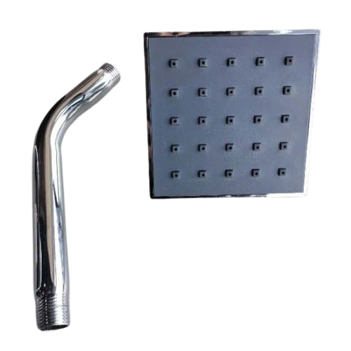 Bathroom Square Overhead Shower - Color: Silver