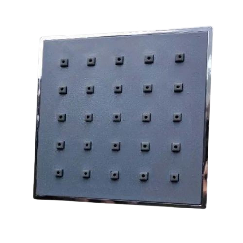 Bathroom Square Overhead Shower - Color: Silver