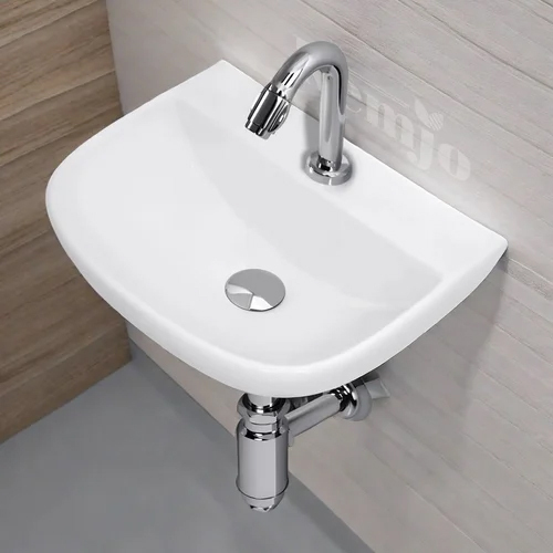 Wall Hung Wash Basin - Color: White