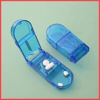 Pill Cutter Crushers & Splitters - Abs Material Body, Precision Blade For Tablets Of Any Size | Portable Storage Box For Cut Pills, Easy To Carry