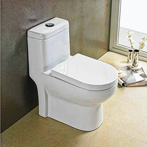 One Piece Water Toilet Seat - Color: White