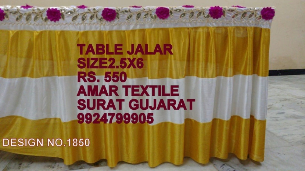 Pandal Table Jalar Frill - Color: All In Stock