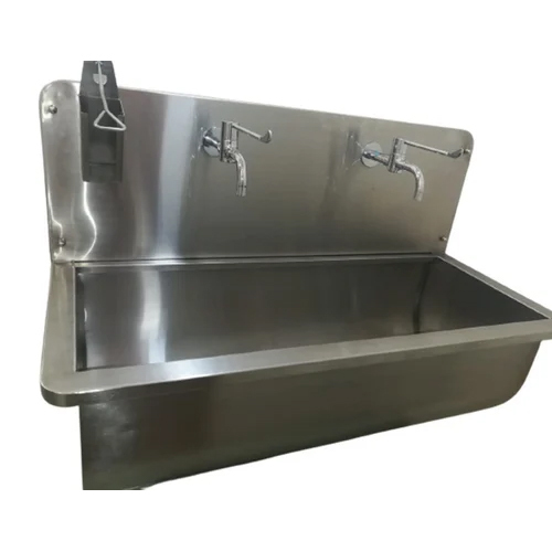 Wall Mounted Surgical Sink Unit - Color: Silver