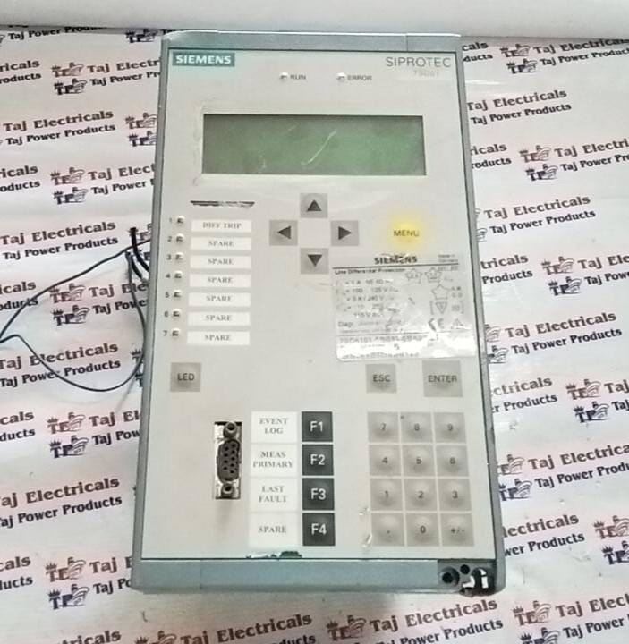 SIEMENS 7SD6101-5BB99-0BA0/EE Protection Relay - Silver Alloy Contacts, 173x483x245 mm, Grey | Line Differential, Overcurrent, Distance Protection, IEC 61850, Multilingual LCD