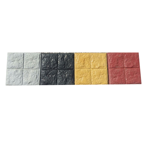 Rubber Mould Chequered Tiles - Color: Multi