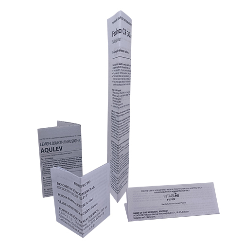 Pharma Inserts - High-quality Paper, Various Sizes Available | Glossy Lamination, Premium Embossed Finish, Customizable With Logo, Warranty Included
