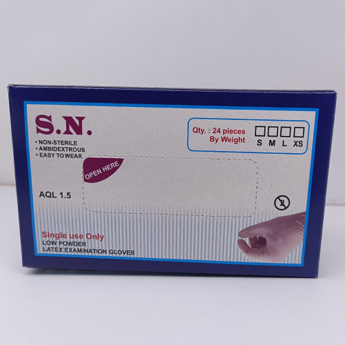 Latex Examination Gloves Packaging Box
