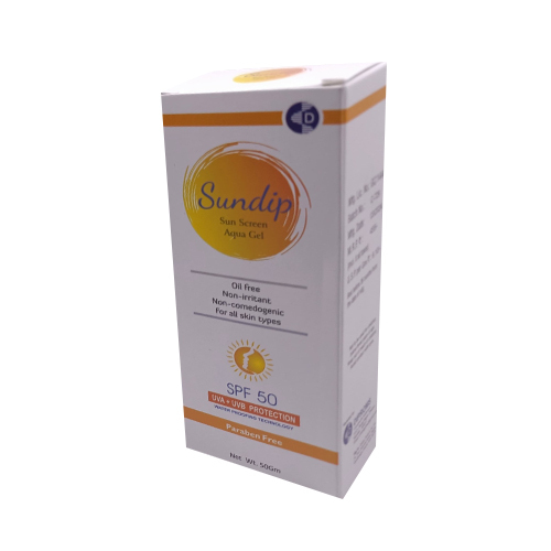 Sun Screen Aqua Gel Packaging Box