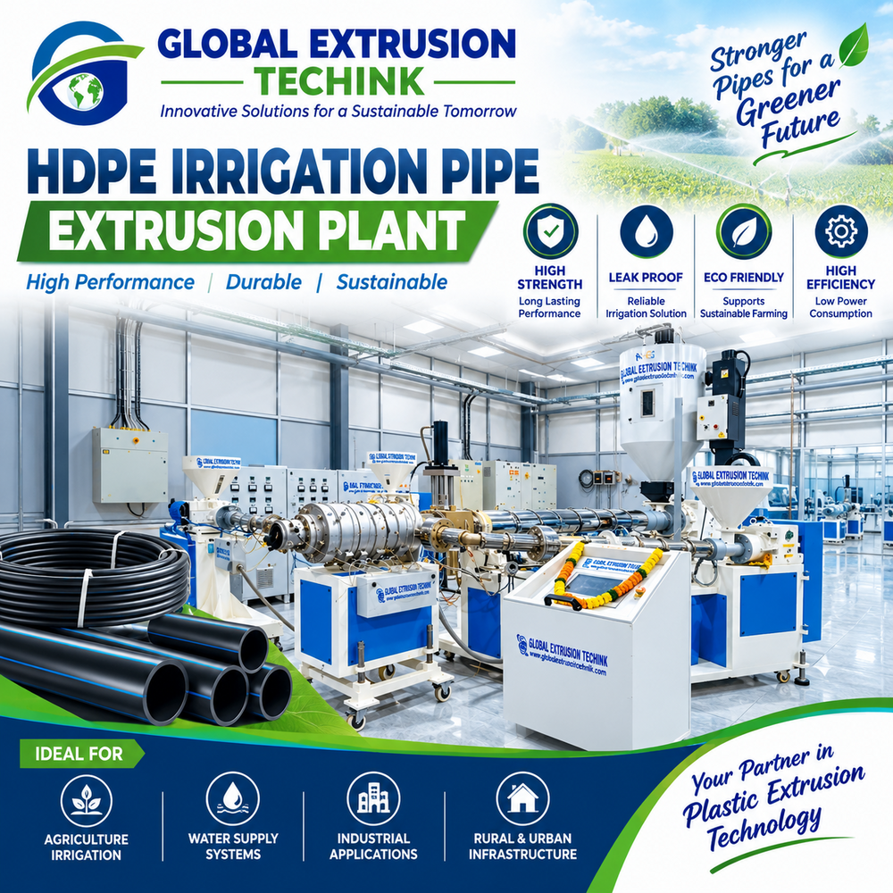 Hdpe Irrigation Pipe Extrusion Irrigation Plant - General Use: Industrial