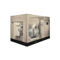 Tank Mounted Screw Air Compressor - Color: Silver