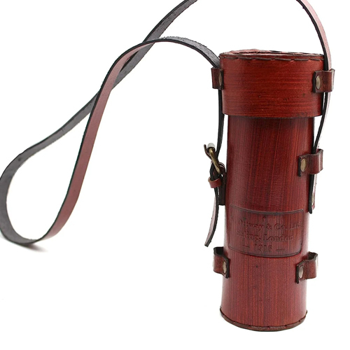 Red Brass Maritime Vintage Telescope - Magnification: 64 X Lens