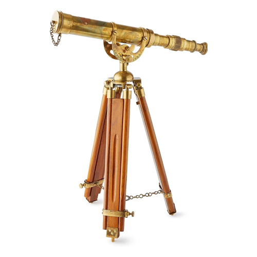 27 Inch Brown Stand Telescope - Color: Golden