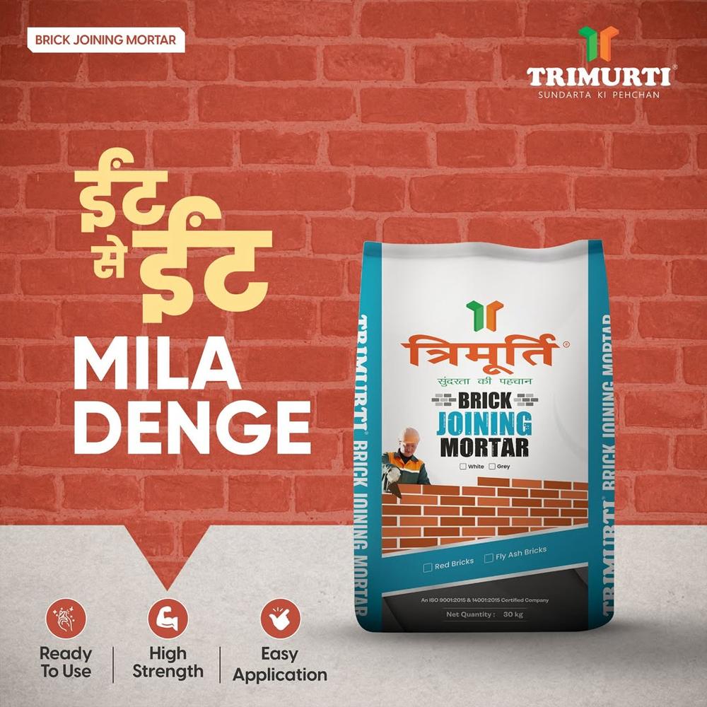 Trimurti 30 Kg Brick Joining Mortar (White - Red Bricks)