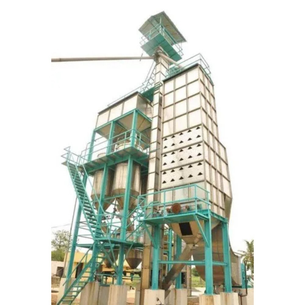 SS304 Paddy Dryer Machine - 40 Tons/Batch Capacity, Automatic Operation & Computerized Control, 7 to 12 Months Warranty