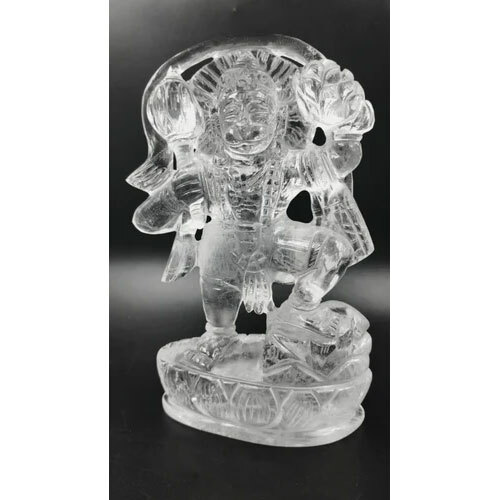 Natural Spahtik Crystal Hanuman Statue