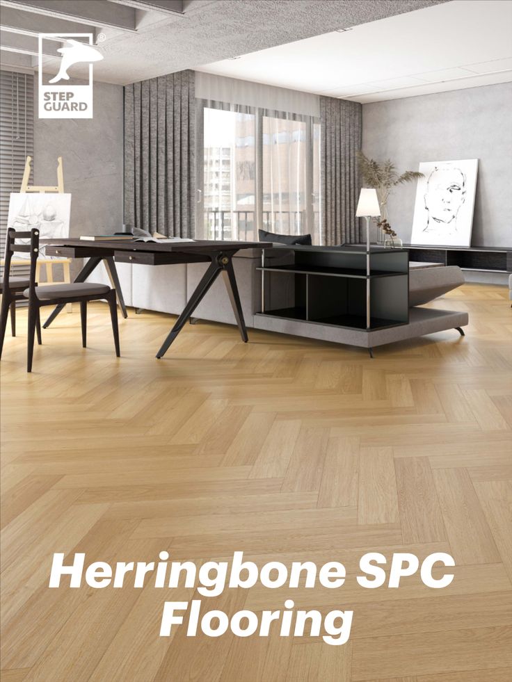 Herringbone Spc Flooring - Color: More Then Color