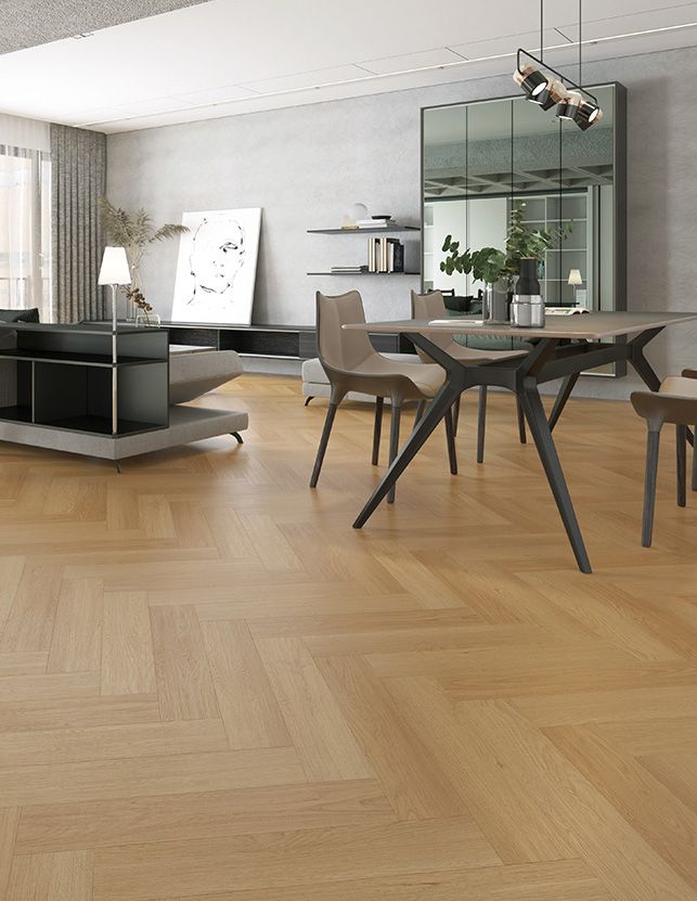 Herringbone Spc Flooring - Color: More Then Color