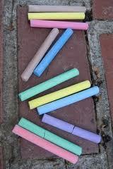 चॉक के टुकड़े