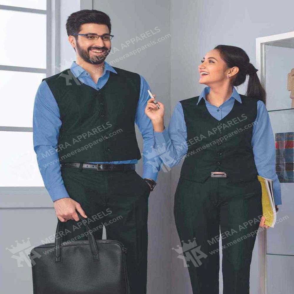 Corporate Office Uniform By Meera Apparels - Color: Blue