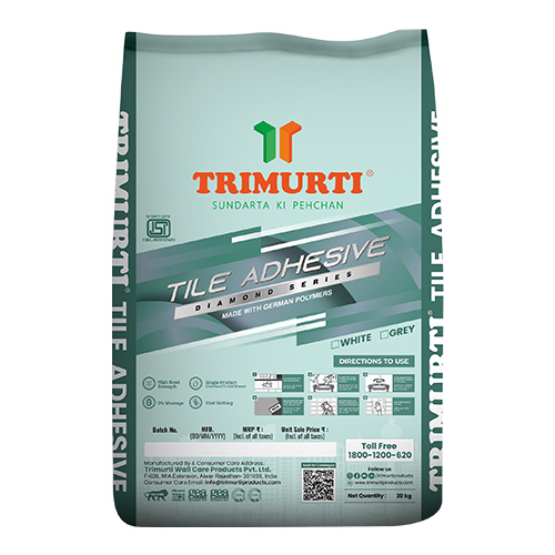 Trimurti 20 Kg Diamond Tile Adhesive (White) - Features: Single Component Just Add Water