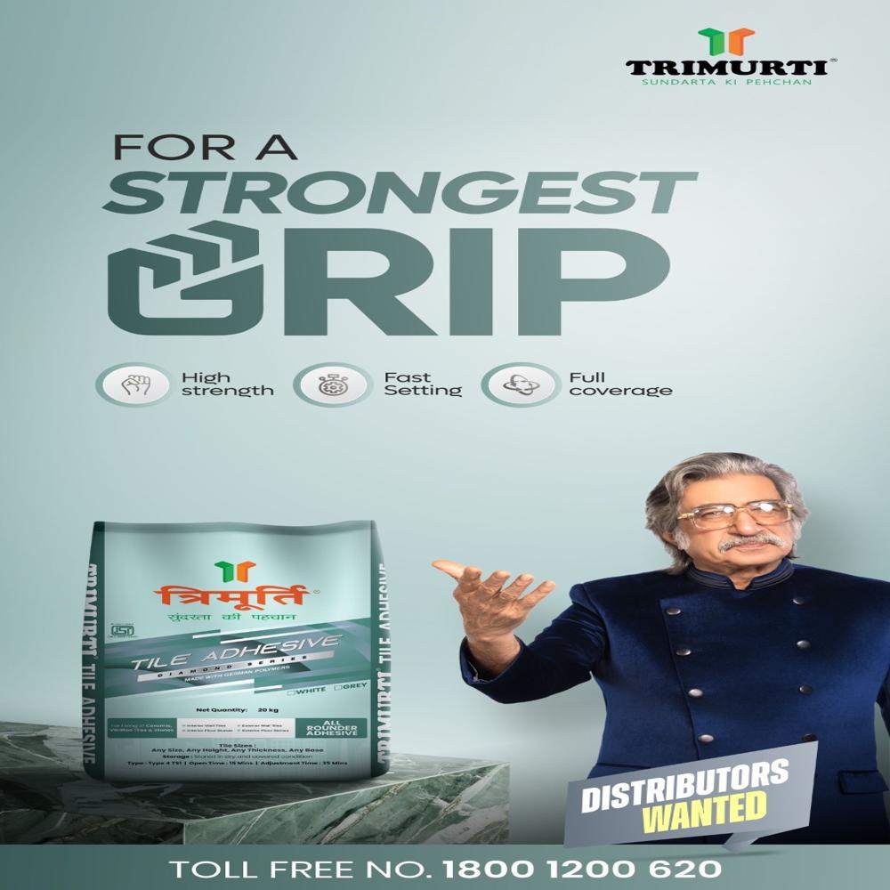 Trimurti 20 Kg Diamond Tile Adhesive (White) - Features: Single Component Just Add Water