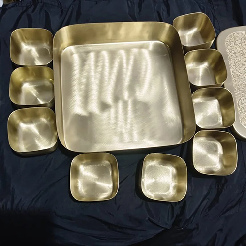 Brass Square  Masala  Box