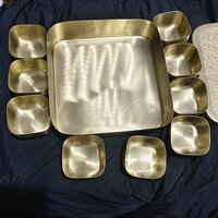 Brass Square  Masala  Box