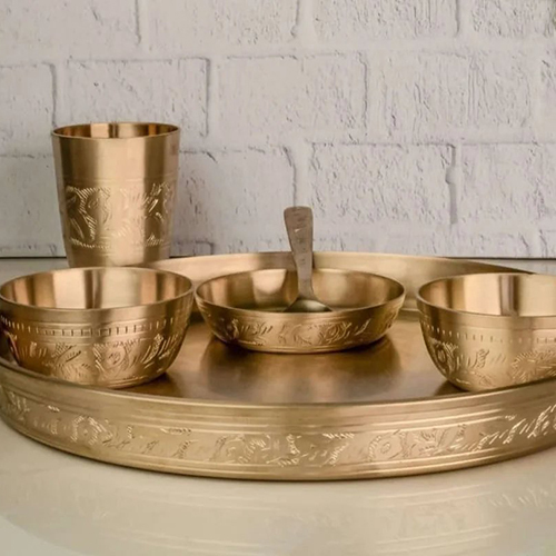 Kansa Round Thali Set