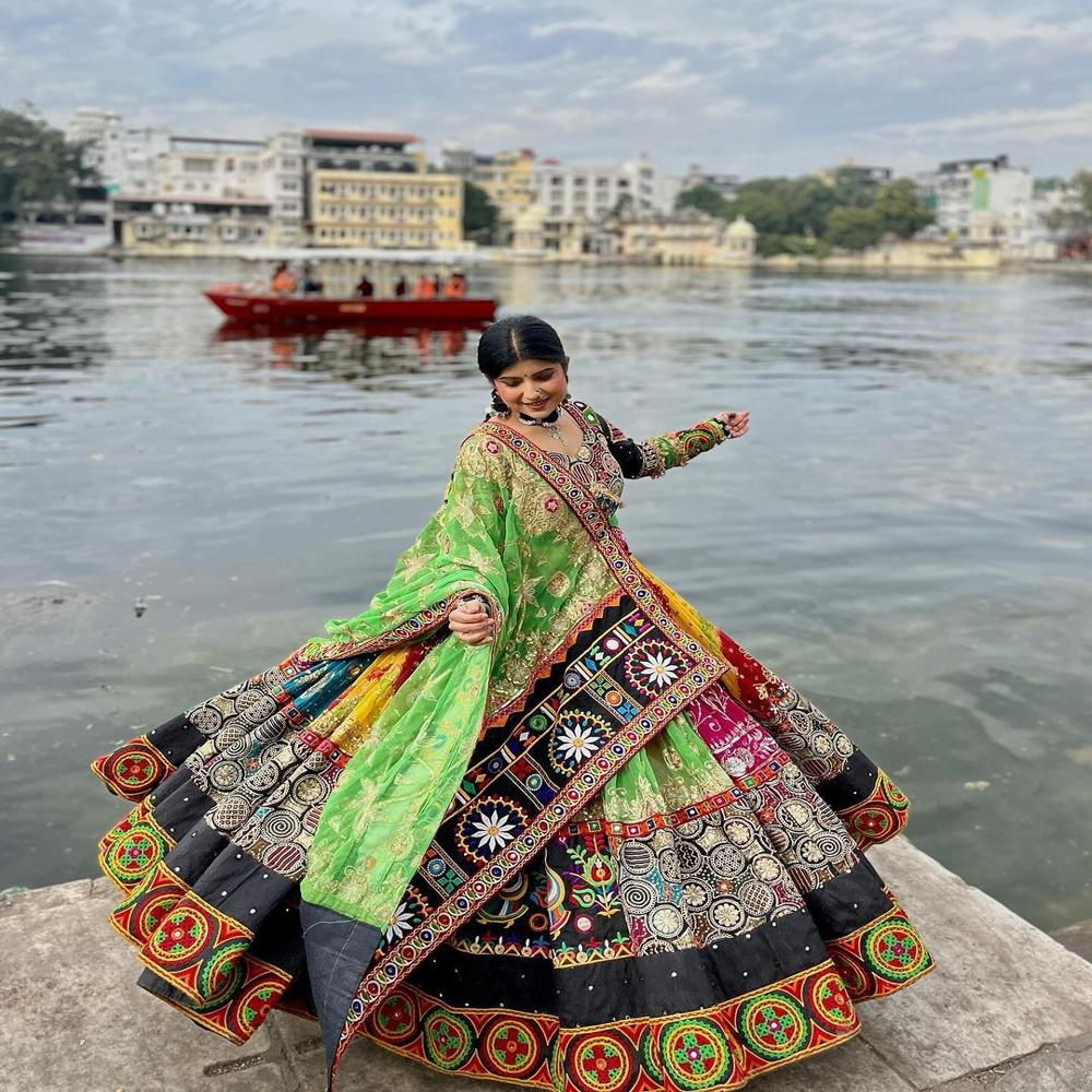 Digital Print Muslin Cotton Lehenga Choli