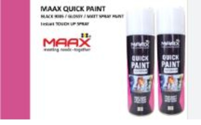 Maax Quick Paint Glossy 94n - Industrial Use, 500 Ml Can, Ideal For Various Surfaces - For Enhanced Coverage And Smooth Finish