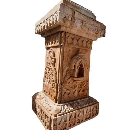 Sandstone Tulsi Stand Pot