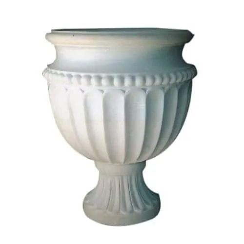 Marble Flower Pot - Color: White