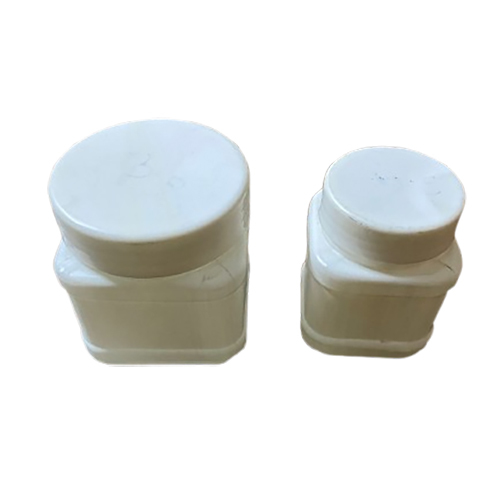 50Gm Or 100Gm Square Hdpe Jars - Color: Transparent