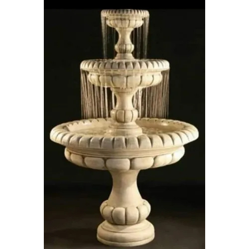 Sandstone Water Fountain - Color: White