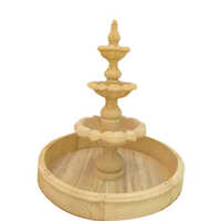 Brown Sandstone Water Fountain - Material: Stone