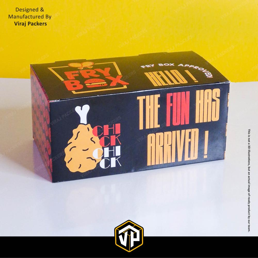 Fried Chicken Customize Packaging Boxes - Finishing: Glossy Lamination